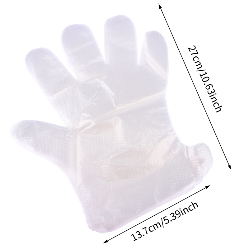 Dust Shoe Cnc - 100Pcs Disposable PE Empty Gloves Foot