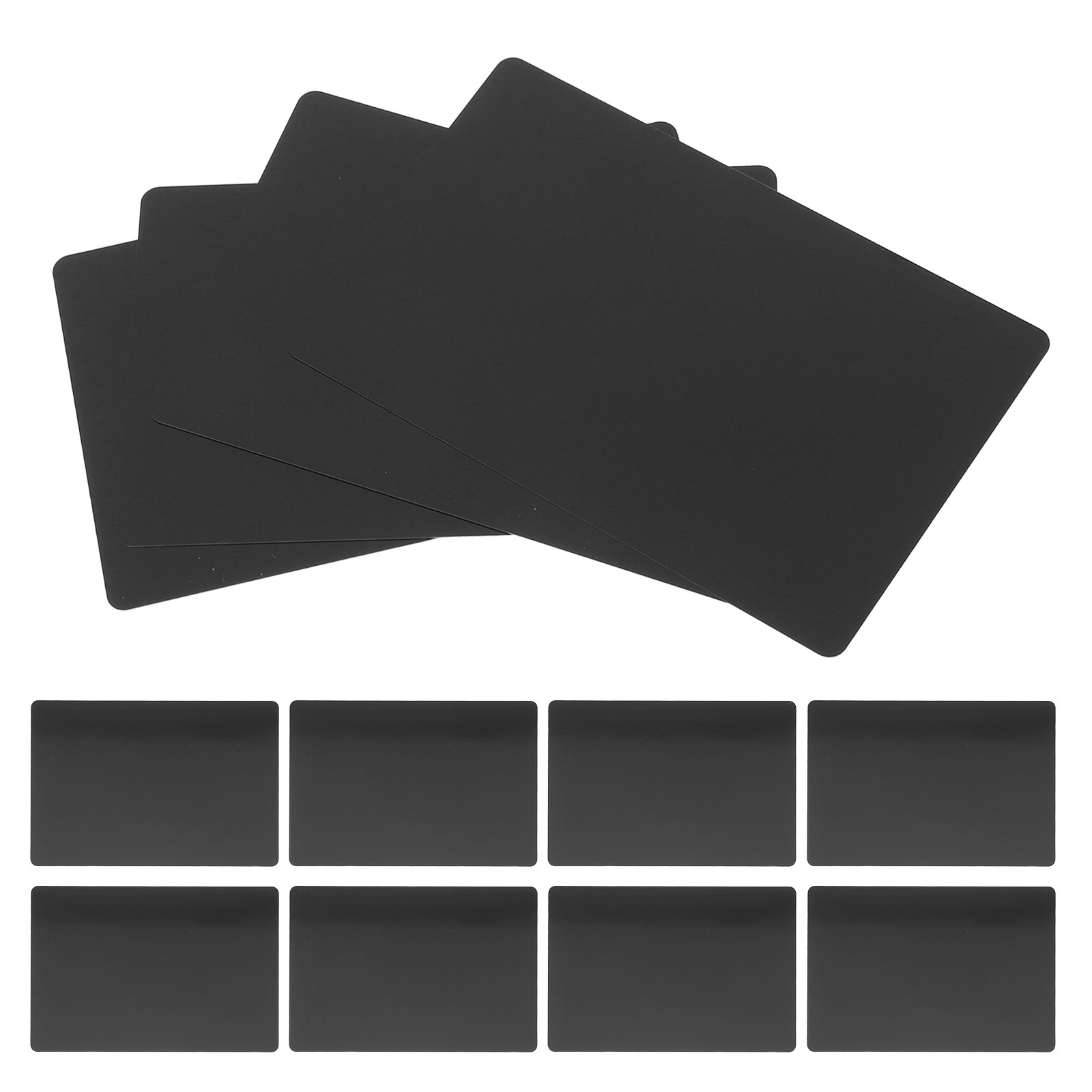 Industrial Laser Etching - 100Pcs Black Aluminum Sheet 3.4x2.1in Etching