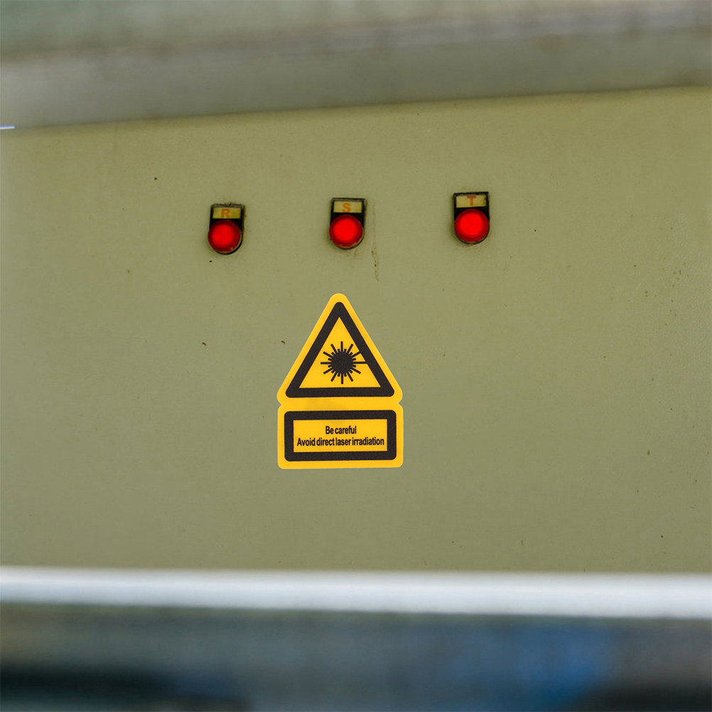 2Pcs Laser Warning Labels Stro - огляд і ціна Industrial Laser