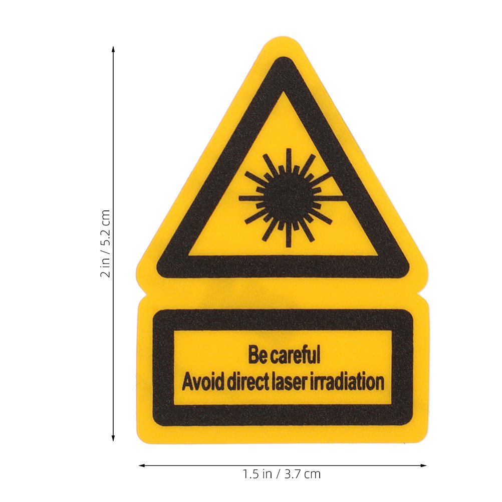 2Pcs Laser Warning Labels Stro - огляд і ціна Industrial Laser