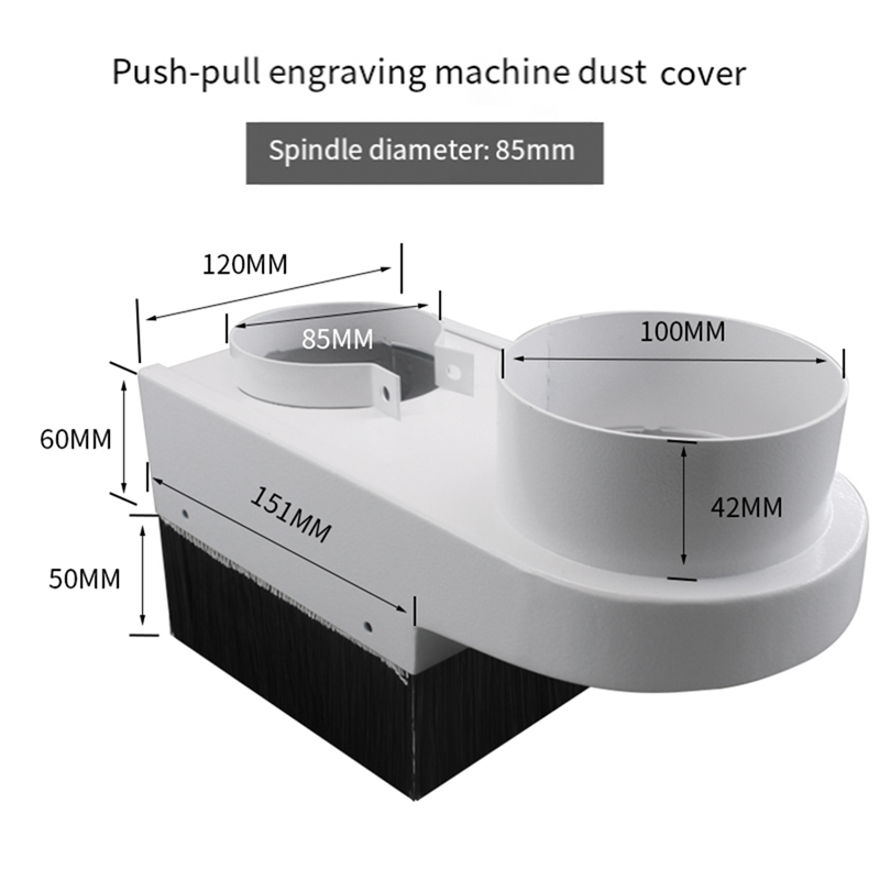 CNC Router Dust Collector Shoe - огляд і ціна Dust Shoe Cnc